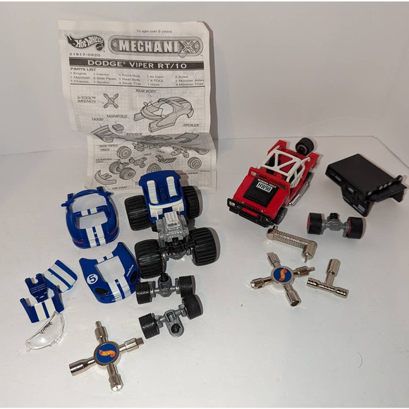 Vintage 1997 Hot Wheels Mechanix Dodge Viper RT/10  HUMMER H1 Die Cast Vehicles - Picture 1 of 10